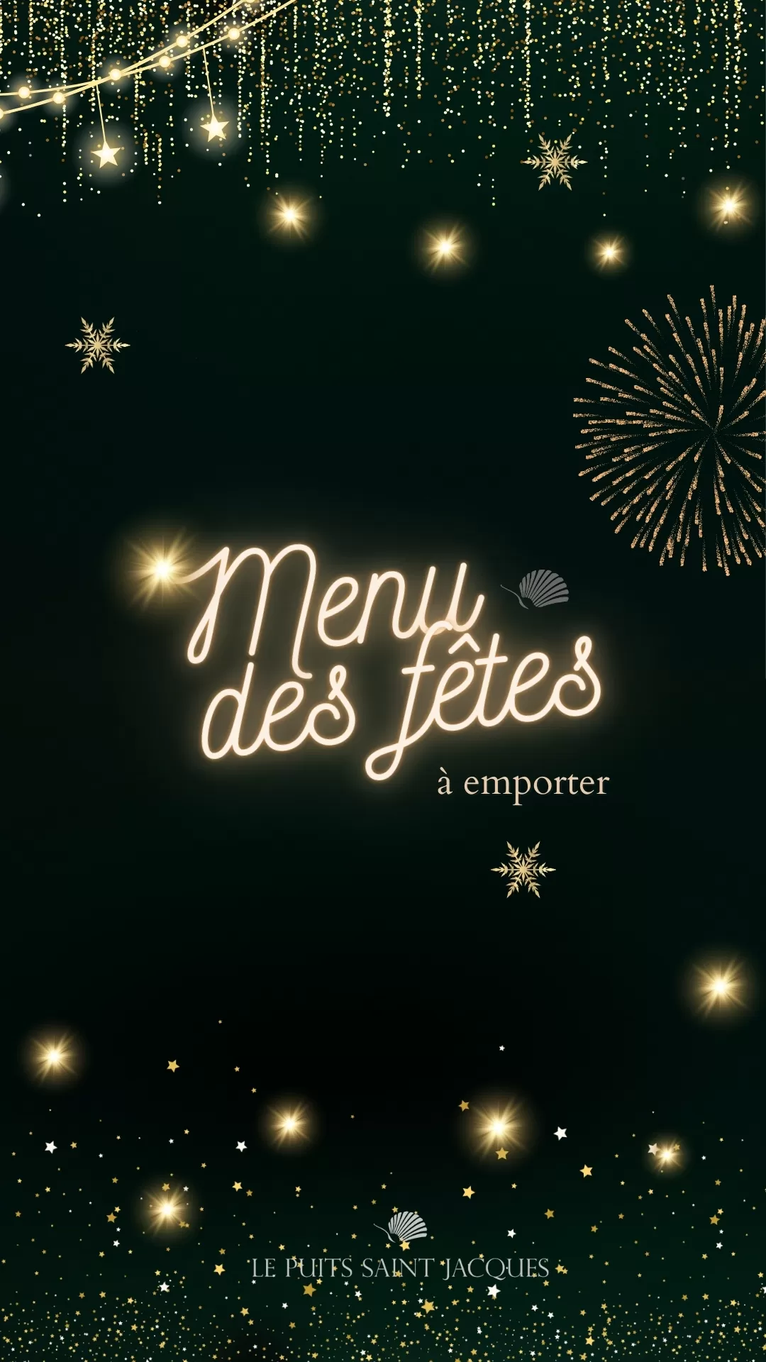 Menus des fêtes à emporter